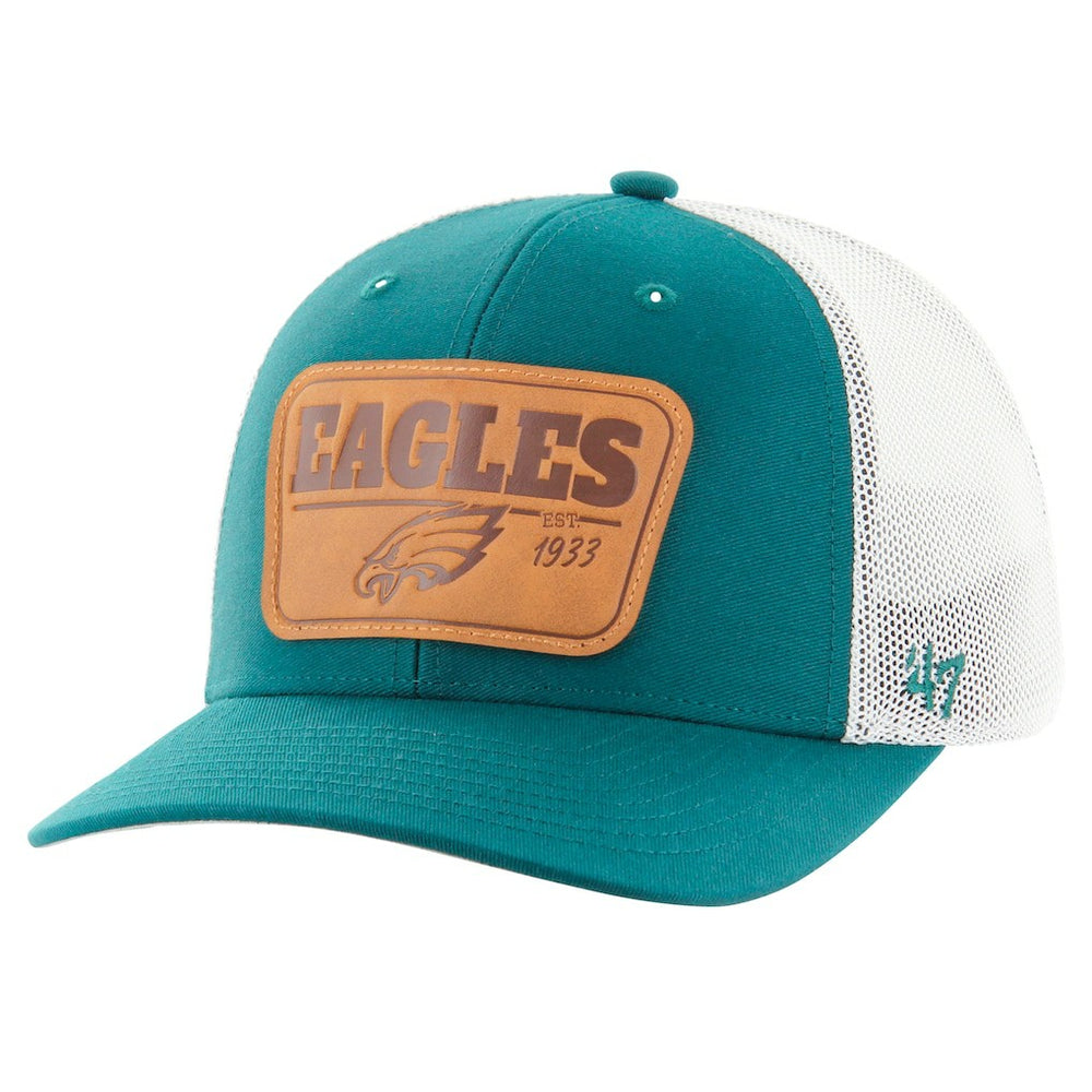 47 brand Philadelphia Eagles '47 Thrash Trophy Flex Hat Midnight Green/White
