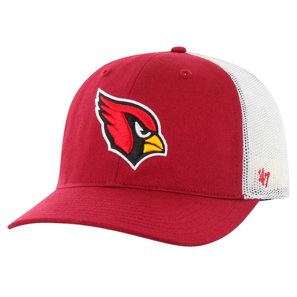 47 brand Arizona Cardinals '47 Team Unstructured Trucker Adjustable Hat Cardinal/White