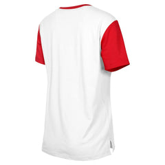 Atlanta Falcons New Era Women's 3rd Down T-Shirt White/Red