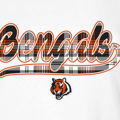 Cincinnati Bengals New Era Women's 3rd Down T-Shirt White/Orange
