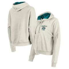 Miami Dolphins New Era Women's 3rd Down Historic Pullover Hoodie Cream