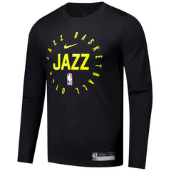 Utah Jazz 2024/25 Legend On-Court Practice Long Sleeve T-Shirt Black | Nike