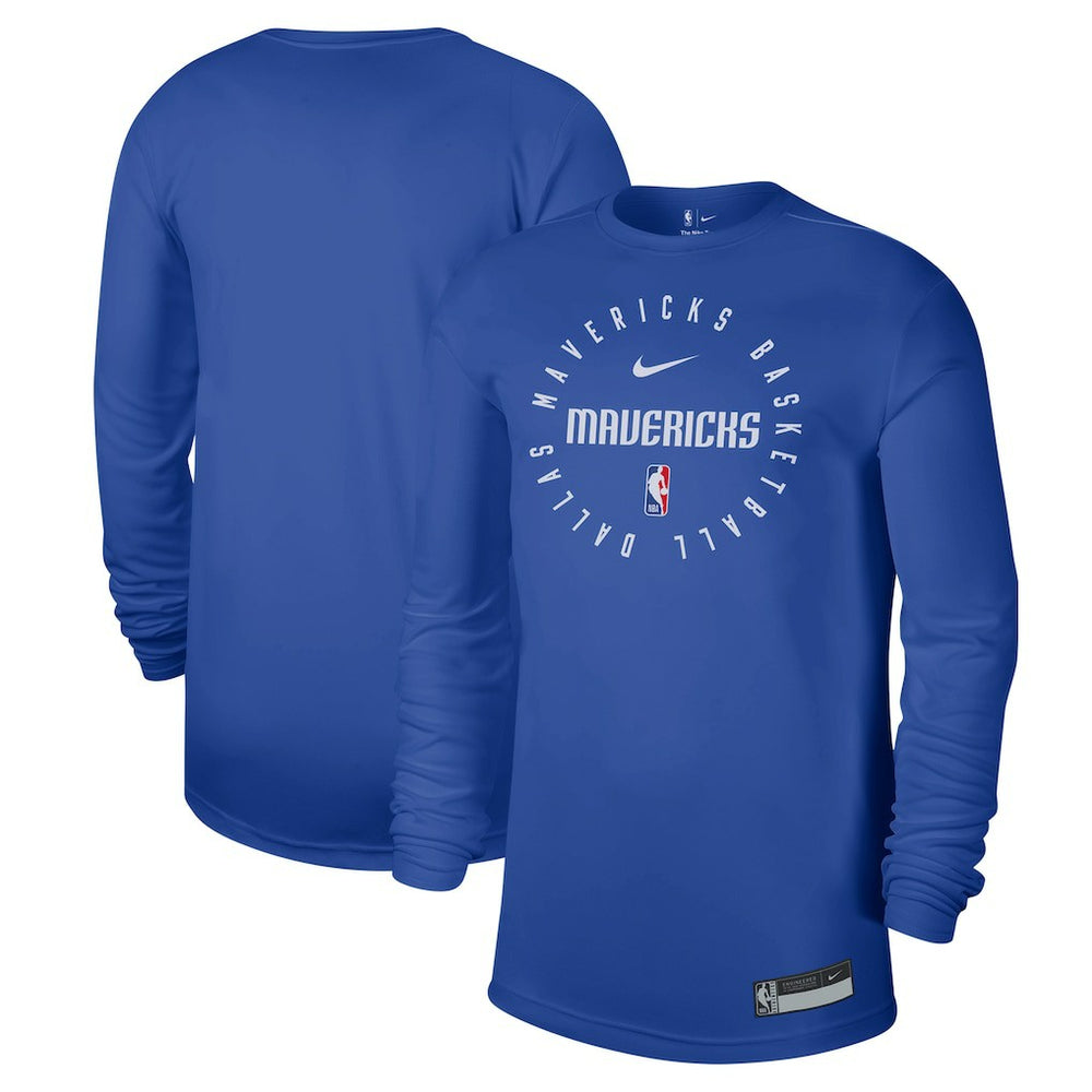 Dallas Mavericks 2024/25 Legend On-Court Practice Long Sleeve T-Shirt for sale Blue | Nike