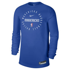 Dallas Mavericks 2024/25 Legend On-Court Practice Long Sleeve T-Shirt for sale Blue | Nike