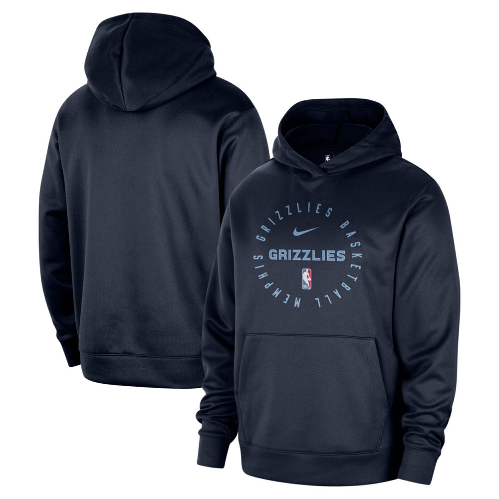 Memphis Grizzlies 2024/25 Spotlight On-Court Practice Performance Pullover Hoodie Navy | Nike for sale
