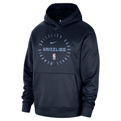 Memphis Grizzlies 2024/25 Spotlight On-Court Practice Performance Pullover Hoodie Navy | Nike for sale