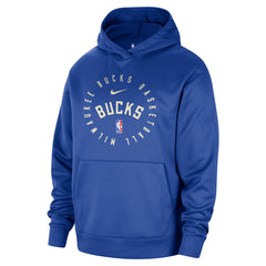 Milwaukee Bucks 2024/25 Spotlight On-Court Practice Performance Pullover Hoodie Royal | Nike