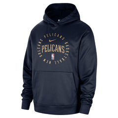 New Orleans Pelicans 2024/25 Spotlight On-Court Practice Performance Pullover Hoodie Navy | Nike Near Me