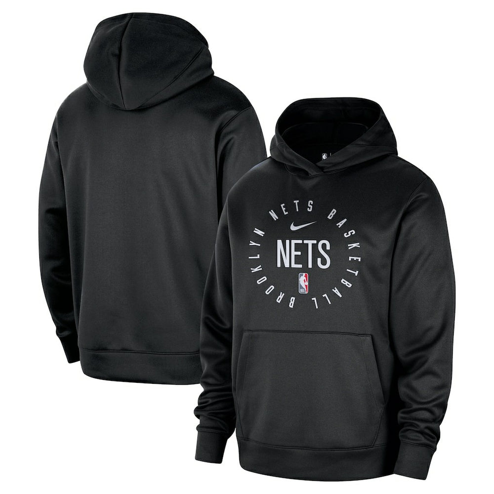 Brooklyn Nets 2024/25 Spotlight On-Court Practice Performance Pullover Hoodie Black | Nike