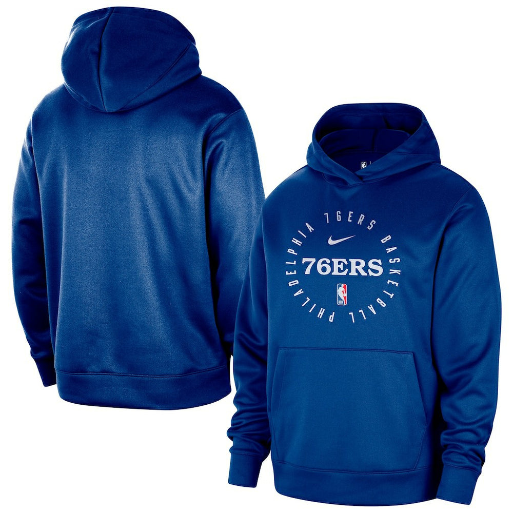 Philadelphia 76ers 2024/25 Spotlight On-Court Practice Performance Pullover Hoodie Royal | Nike Lifestyle