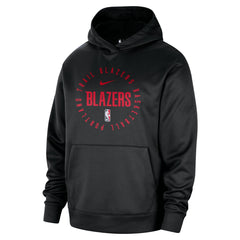 Portland Trail Blazers 2024/25 Spotlight On-Court Practice Performance Pullover Hoodie Black | Nike