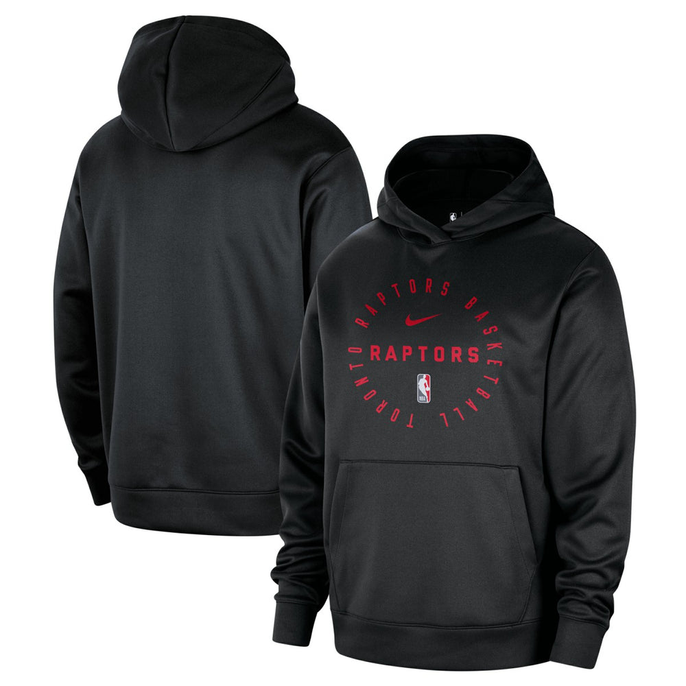 Toronto Raptors 2024/25 Spotlight On-Court Practice Performance Pullover Hoodie Black | Nike Lifestyle