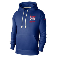 Philadelphia 76ers Courtside Standard Issue Premium Performance Pullover Hoodie Royal | Nike