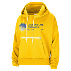 Golden State Warriors Women's Courtside Standard Issue Performance Pullover Hoodie for sale Gold | Nike