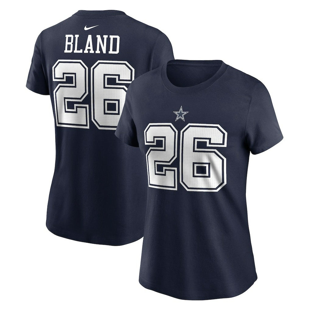 Nike DaRon Bland Dallas Cowboys Women's Player Name & Number T-Shirt Navy
