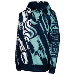 Seattle Kraken Preschool Master Snipe Pullover Hoodie - Deep Sea Blue - NHL 201002358