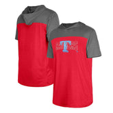 Texas Rangers New Era Active Brushed Hoodie T-Shirt - Red - New Era Lifestyle
