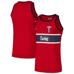 Minnesota Twins New Era Jersey Ringer Tank Top - Red - New Era Online
