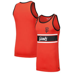 San Francisco Giants New Era Jersey Ringer Tank Top - Orange - New Era Discount