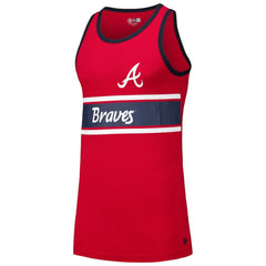 Atlanta Braves New Era Jersey Ringer Tank Top - Red - New Era Lifestyle