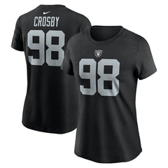 Nike Maxx Crosby Las Vegas Raiders Women's Player Name & Number T-Shirt Black