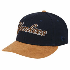 New York Yankees New Era Team Suede Visor Low Profile 59FIFTY Fitted Hat - Navy - New Era on Sale