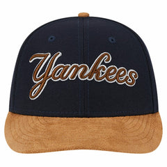 New York Yankees New Era Team Suede Visor Low Profile 59FIFTY Fitted Hat - Navy - New Era on Sale