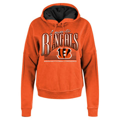 Cincinnati Bengals New Era Women's Boxy Pullover Hoodie Orange