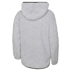 Chicago Blackhawks Girls Youth Ultimate Teddy Fleece Pullover Hoodie - Heather Gray - NHL 201010050