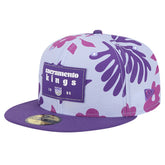 Sacramento Kings Palm Fronds 2-Tone 59FIFTY Fitted Hat Purple | New Era US