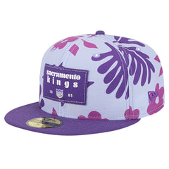 Sacramento Kings Palm Fronds 2-Tone 59FIFTY Fitted Hat Purple | New Era US