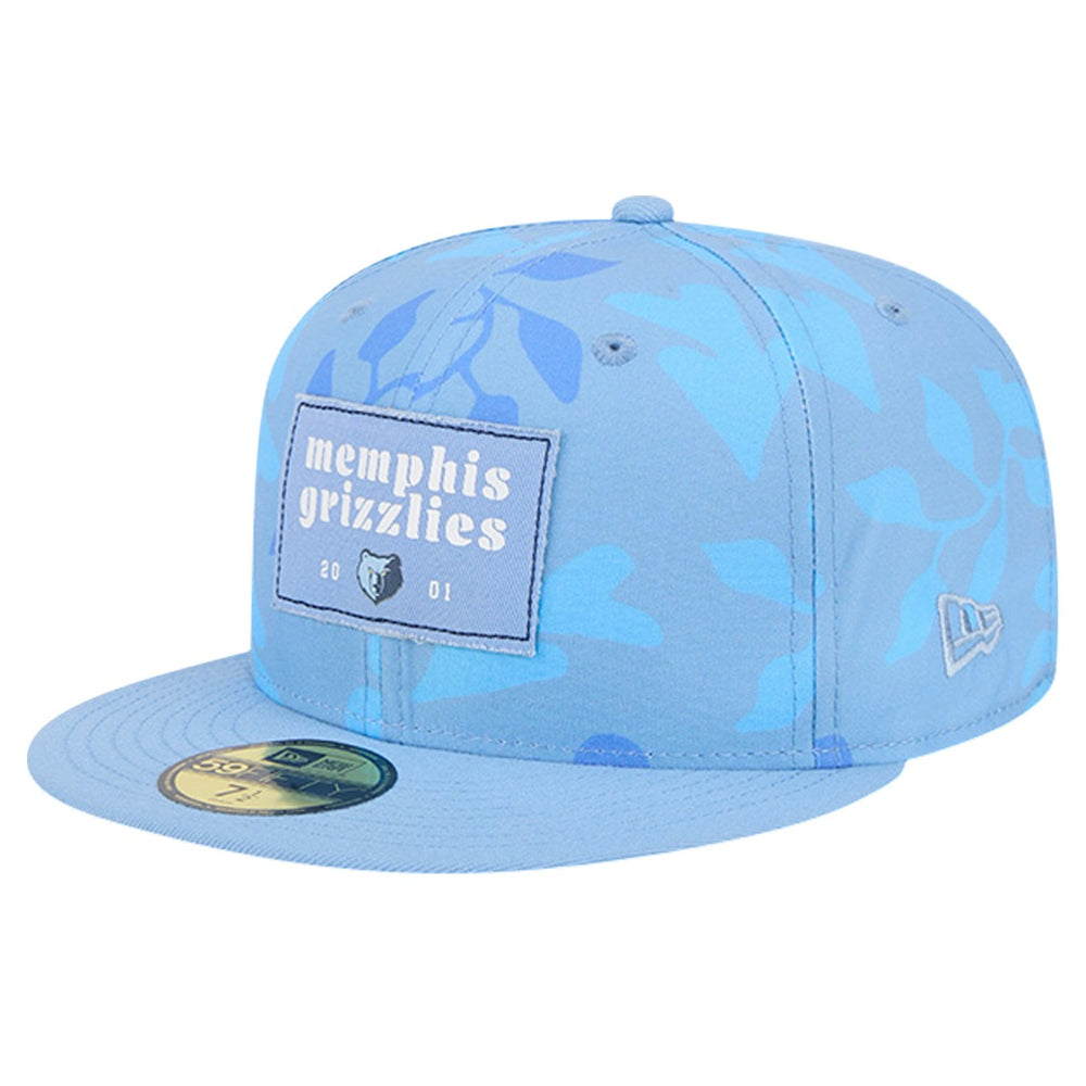 Memphis Grizzlies Palm Fronds 2-Tone 59FIFTY Fitted Hat Blue | New Era outlet
