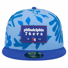 Philadelphia 76ers Palm Fronds 2-Tone 59FIFTY Fitted Hat Royal | New Era online