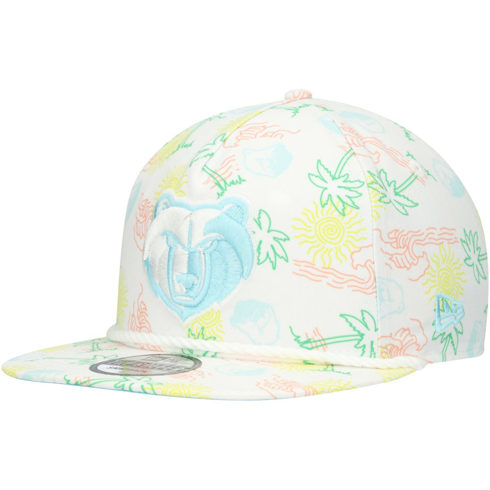 Memphis Grizzlies Palm Trees and Waves Golfer Adjustable Hat White | New Era online