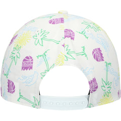Sacramento Kings Palm Trees and Waves Golfer Adjustable Hat White | New Era