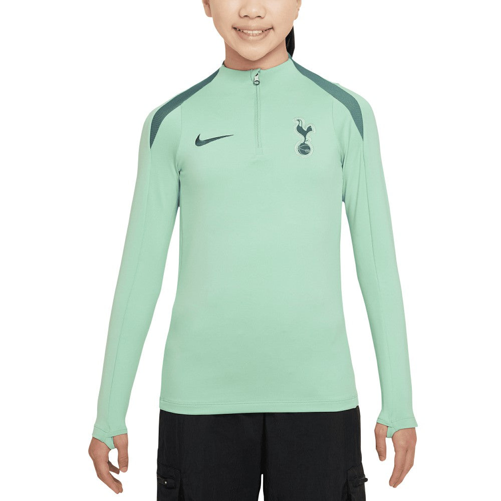 Tottenham Hotspur Youth 2024/25 Third Strike Drill Performance Quarter-Zip Top Green - Nike