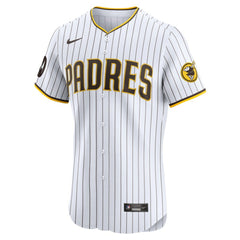 Tony Fernández San Diego Padres Nike Home Elite Sponsor Patch Player Jersey - White - Nike on Sale
