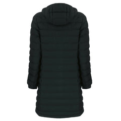 Green Bay Packers Cutter & Buck Women's Mission Ridge Repreve Eco Insulated Long Full-Zip Puffer Jacket Black