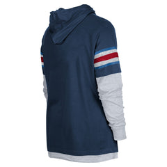 Tennessee Titans New Era Twofer Long Sleeve Hooded T-Shirt Navy