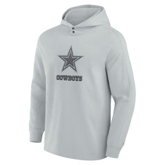 Fanatics Dallas Cowboys Elements Blaze Tri-Blend Long Sleeve Hoodie T-Shirt Gray