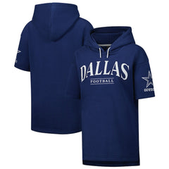 Fanatics Dallas Cowboys Unisex Elements Ready Short Sleeve Pullover Hoodie Navy