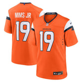 Nike Marvin Mims Jr Denver Broncos Team Game Jersey Orange