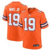 Nike Marvin Mims Jr Denver Broncos Mile High Collection 1977 Throwback Player Game Jersey Orange