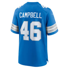 Nike Jack Campbell Detroit Lions Game Jersey Blue