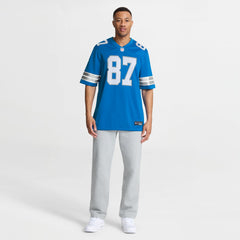 Nike Sam LaPorta Detroit Lions Game Jersey Blue