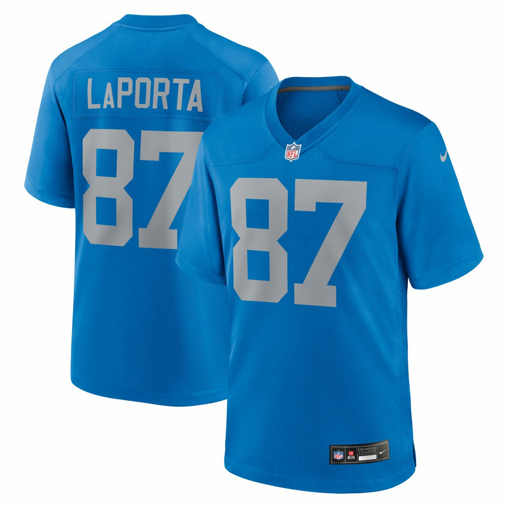 Nike Sam LaPorta Detroit Lions Alternate Game Jersey Blue