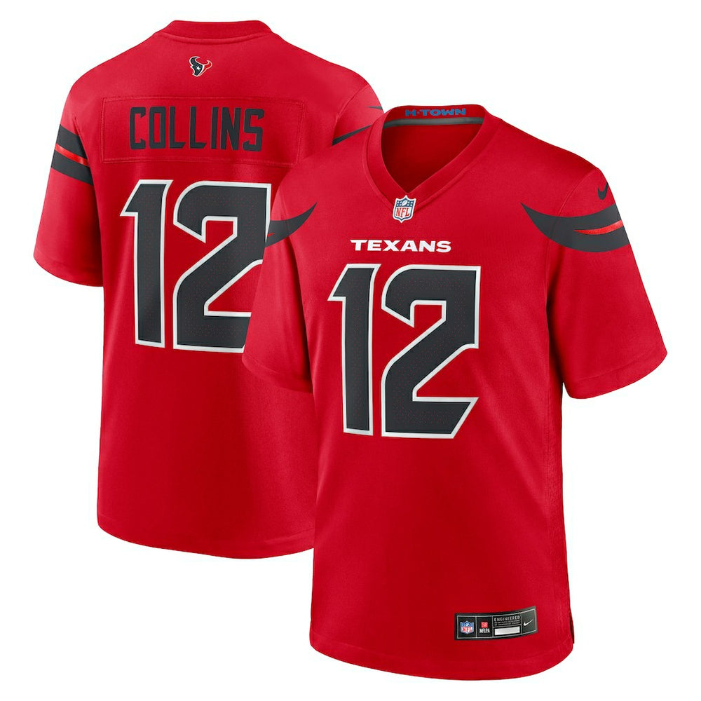 Nike Nico Collins Houston Texans Alternate Game Jersey Red