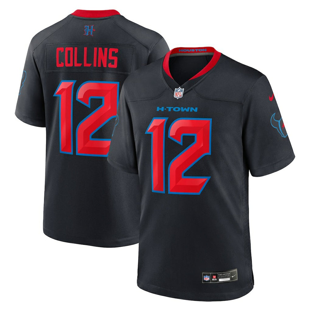 Nike Nico Collins Houston Texans 2nd Alternate Game Jersey Navy
