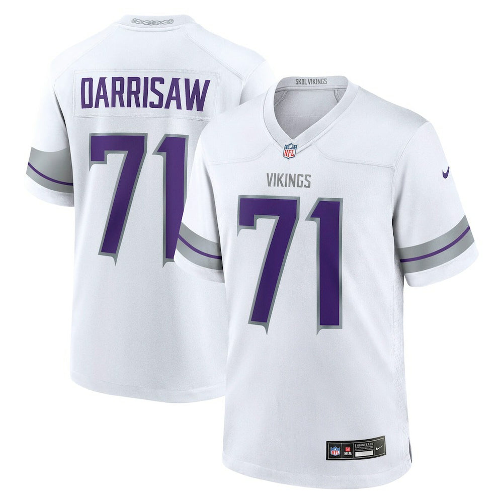 Nike Christian Darrisaw Minnesota Vikings Alternate Game Jersey White