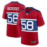 Nike Bobby Okereke New York Giants Alternate Player Game Jersey Century Red